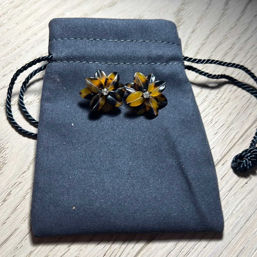 j. crew flower earrings